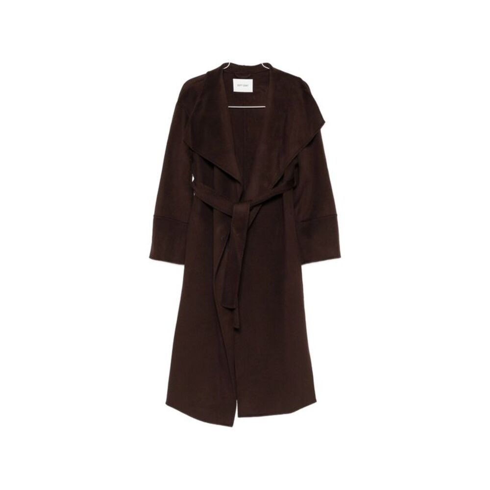 Soft Goat Brown Coats - Single Breasted Coats Women
